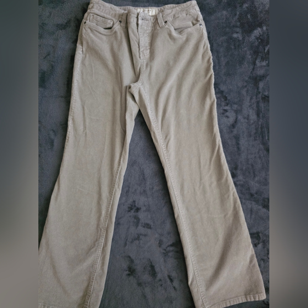 Sonoma Light Khaki Corduroy Pants, Bootcut‎ Flare Style, Size 8P
